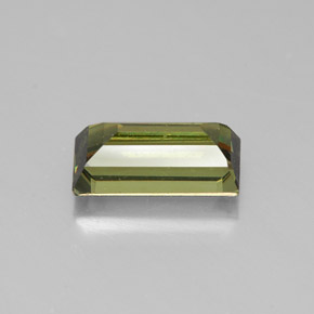 2.03캐럿 천연 녹빛 골든 데만토이드 가넷, 바게트, 9.4×4.4 mm, SI