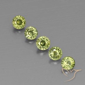 1.79ctw 자연스러운 Olive Green  디맨토이드 가넷, 둥근, VVS-VS