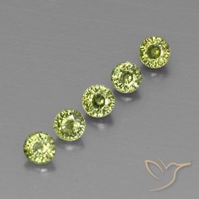1.79캐럿 천연 Olive Green  디맨토이드 가넷 보석, 둥근, VVS-VS