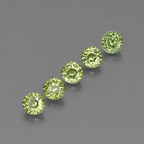 2.16캐럿 천연 미디엄 그린 데만토이드 가넷 보석, 라운드 컷, 4.29 mm, VVS-VS