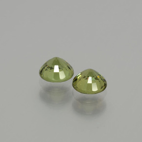 캐럿 천연 골든 그린 데만토이드 가넷 보석, 라운드 컷, 4.30 mm, VS