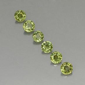1.62캐럿 천연 미디엄 그린 데만토이드 가넷 보석, 라운드 컷, 3.79 mm, VVS-VS