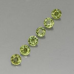 1.62캐럿 천연 미디엄 그린 데만토이드 가넷 보석, 라운드 컷, 3.79 mm, VVS-VS