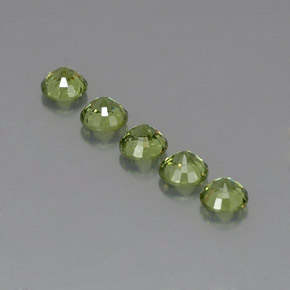 1.93캐럿 천연 그린 데만토이드 가넷 보석, 라운드 컷, 4.21 mm, VVS-VS