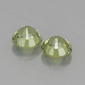 캐럿 천연 그린 데만토이드 가넷 보석, 라운드 컷, 4.04 mm, VVS-VS