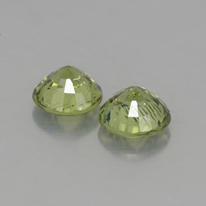 캐럿 천연 그린 데만토이드 가넷 보석, 라운드 컷, 4.31 mm, VVS-VS