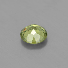 0.63캐럿 천연 골든 그린 데만토이드 가넷, 라운드 컷, 5.30 mm, VS-SI
