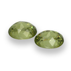 0.93캐럿 천연 미디엄 그린 데만토이드 가넷 보석, 타원형 컷, 5×4.1 mm, VS