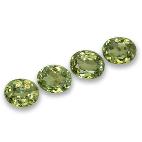 1.66캐럿 천연 미디엄 그린 데만토이드 가넷 보석, 타원형 컷, 5.1×4 mm, VS