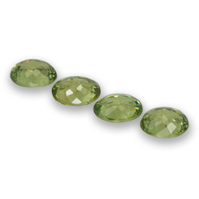 1.66캐럿 천연 미디엄 그린 데만토이드 가넷 보석, 타원형 컷, 5.1×4 mm, VS
