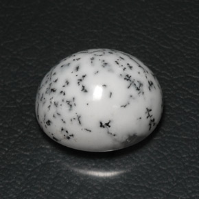 21.31캐럿 천연 멀티컬러 덴드리틱 아게이트, 타원형 컷, 20×17.8 mm, 불투명체