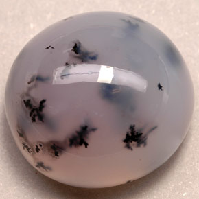 33.46캐럿 천연 멀티컬러 덴드리틱 아게이트, 투명한, 19.5×18.4 mm, 투명/반투명