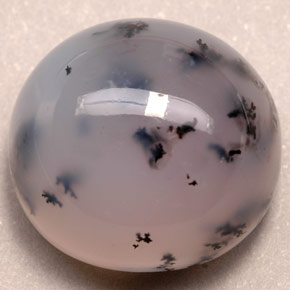 33.46캐럿 천연 멀티컬러 덴드리틱 아게이트, 투명한, 19.5×18.4 mm, 투명/반투명