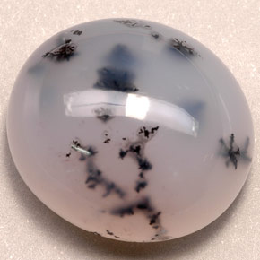 58.60캐럿 천연 멀티컬러 덴드리틱 아게이트, 투명한, 26.4×23.7 mm, 투명/반투명
