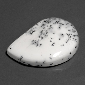 26.63캐럿 천연 멀티컬러 덴드리틱 아게이트, 멋진 모양, 30.9×22.8 mm, 불투명체