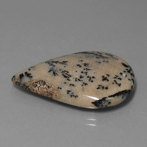 28.31캐럿 천연 다색 수지상 마노, 배 모양, 불투명체