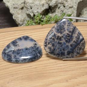 46.33캐럿 천연 다색 수지상 마노 보석, 배 모양, 투명한