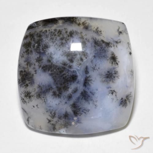 18.18ct 자연스러운 다색 수지상 마노, 방석, 투명한