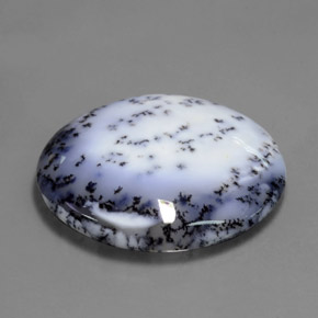 69.65캐럿 천연 다색 수지상 칼세도니, 타원형 컷, 투명한