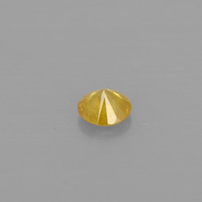 0.10캐럿 천연 옐로우 다이아몬드, 라운드 컷, 2.95 mm, SI-I1