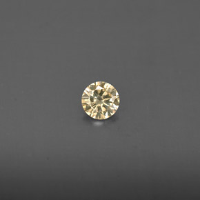 0.14캐럿 천연 샴페인 다이아몬드, 라운드 컷, 3.44 mm, VS