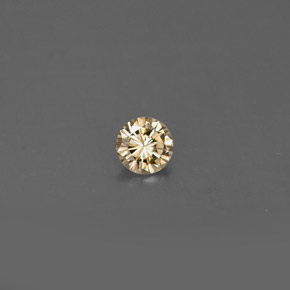 0.17캐럿 천연 샴페인 다이아몬드, 라운드 컷, 3.63 mm, VVS-VS