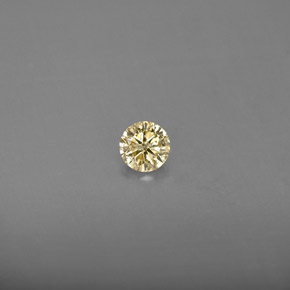 0.18캐럿 천연 샴페인 다이아몬드, 라운드 컷, 3.56 mm, VS