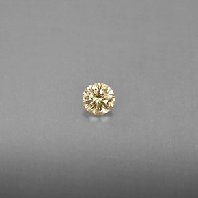 0.14캐럿 천연 샴페인 다이아몬드, 라운드 컷, 3.32 mm, VS