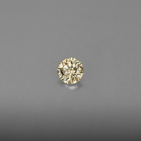 0.21캐럿 천연 샴페인 다이아몬드, 라운드 컷, 3.79 mm, VS
