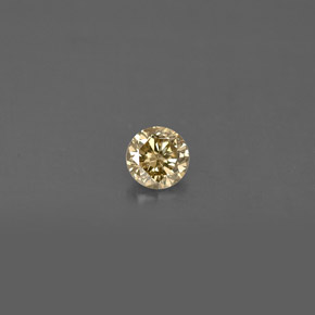 0.17캐럿 천연 샴페인 다이아몬드, 라운드 컷, 3.55 mm, VS