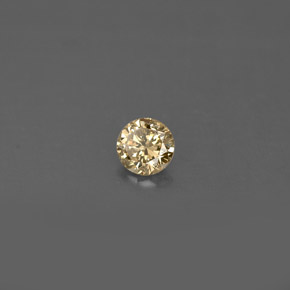 0.17캐럿 천연 샴페인 다이아몬드, 라운드 컷, 3.55 mm, VS
