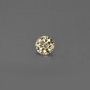 0.16캐럿 천연 브라운 다이아몬드, 라운드 컷, 3.73 mm, VS