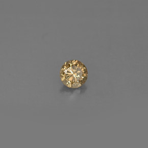 0.17캐럿 천연 샴페인 다이아몬드, 라운드 컷, 3.40 mm, VS
