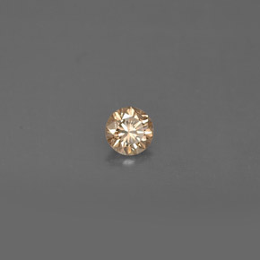 0.14캐럿 천연 브라운 다이아몬드, 라운드 컷, 3.31 mm, VS