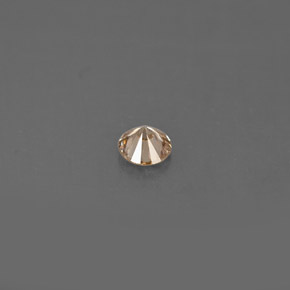 0.14캐럿 천연 브라운 다이아몬드, 라운드 컷, 3.31 mm, VS