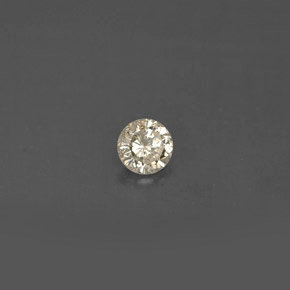 0.16캐럿 천연 샴페인 다이아몬드, 라운드 컷, 3.50 mm, VS