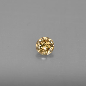 0.24캐럿 천연 샴페인 다이아몬드, 라운드 컷, VS