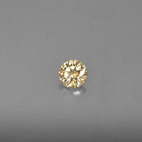 0.16캐럿 천연 샴페인 다이아몬드, 라운드 컷, 3.52 mm, VS
