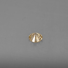 0.16캐럿 천연 샴페인 다이아몬드, 라운드 컷, 3.52 mm, VS