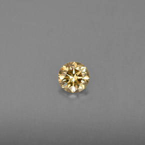 0.22캐럿 천연 샴페인 다이아몬드, 라운드 컷, 3.81 mm, VS