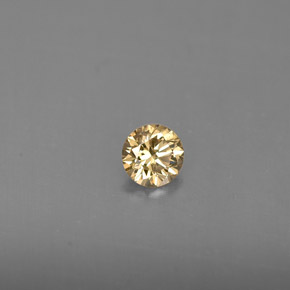 0.22캐럿 천연 샴페인 다이아몬드, 라운드 컷, 3.81 mm, VS