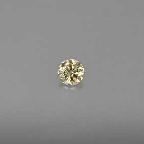 0.15캐럿 천연 샴페인 다이아몬드, 라운드 컷, 3.36 mm, VS