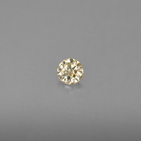 0.15캐럿 천연 샴페인 다이아몬드, 라운드 컷, 3.36 mm, VS