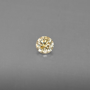 0.17캐럿 천연 샴페인 다이아몬드, 라운드 컷, 3.49 mm, VS