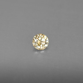 0.17캐럿 천연 샴페인 다이아몬드, 라운드 컷, 3.49 mm, VS