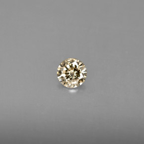 0.18캐럿 천연 샴페인 다이아몬드, 라운드 컷, 3.72 mm, VS
