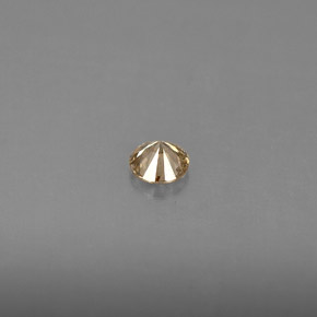 0.16캐럿 천연 샴페인 다이아몬드, 라운드 컷, 3.43 mm, VS