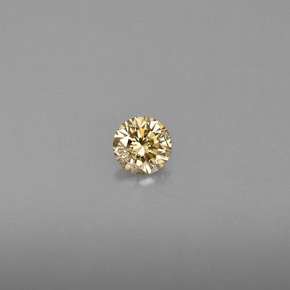 0.19캐럿 천연 샴페인 다이아몬드, 라운드 컷, 3.63 mm, VS
