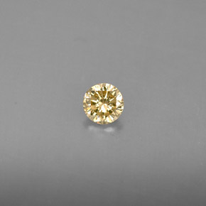 0.17캐럿 천연 샴페인 다이아몬드, 라운드 컷, 3.56 mm, VS