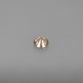 0.16캐럿 천연 샴페인 다이아몬드, 라운드 컷, 3.33 mm, VS
